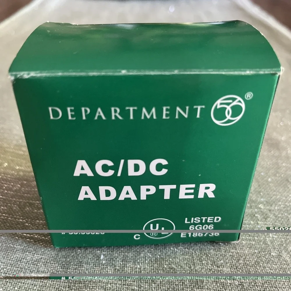 Department 56 AC/DC Adapter 3 Plug White # 56.55026